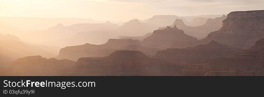 Grand Canyon At Sunrise