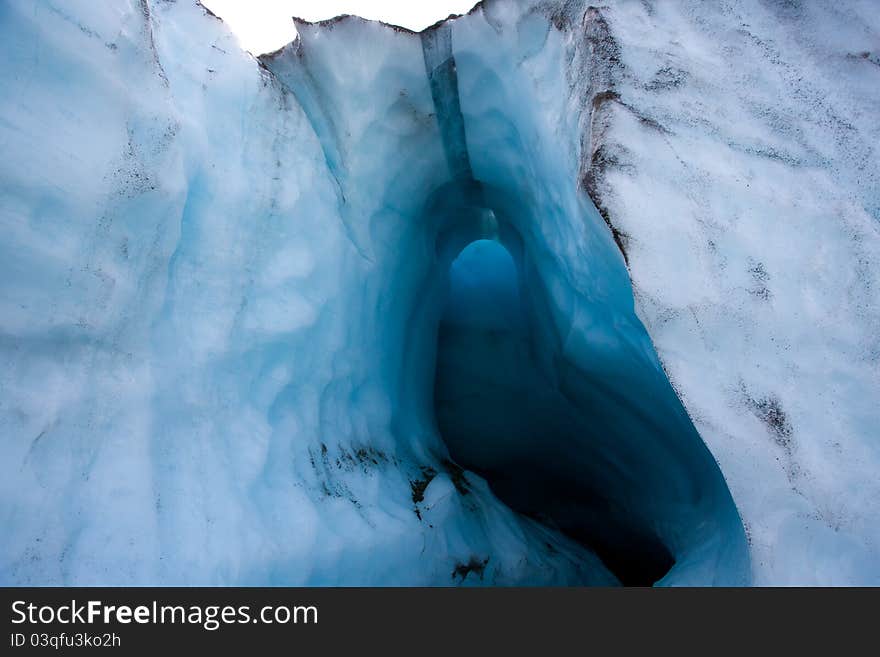 Ice cave entrance