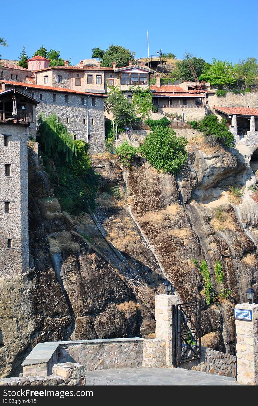 Monastery of rousanou in greece. Monastery of rousanou in greece