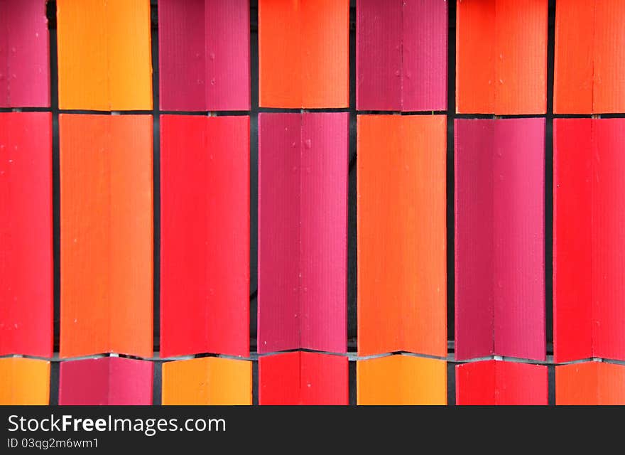 Colorful Interlocking Coloured Roof Tiles on display