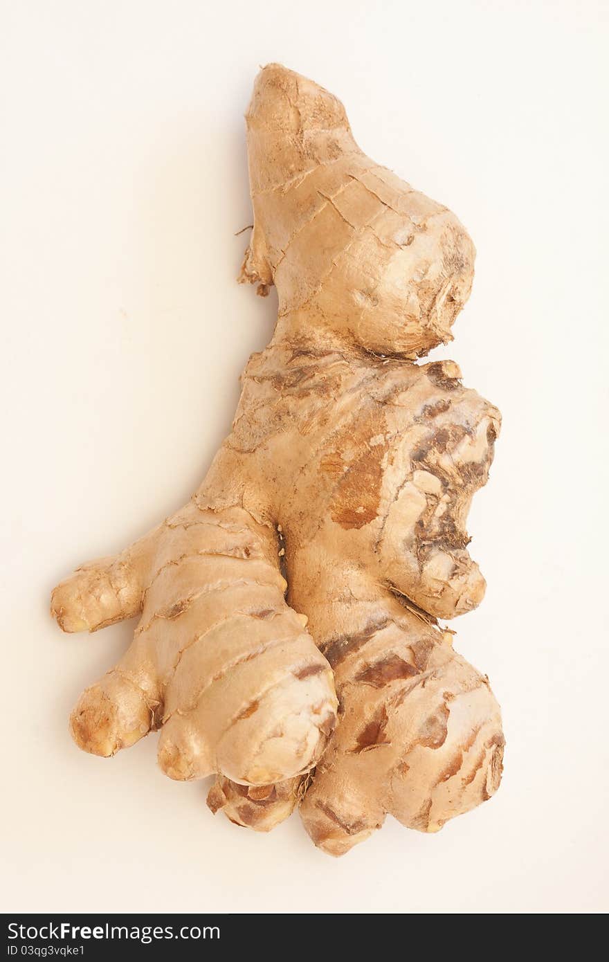 Closeup shot of dry ginger roots