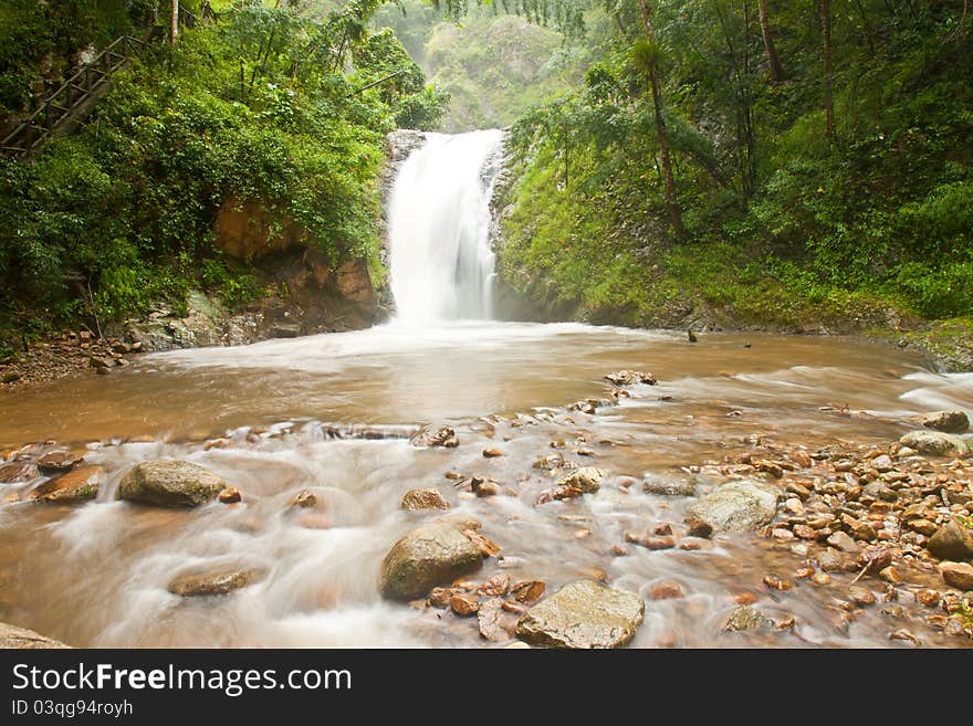 The powerful of the waterfall