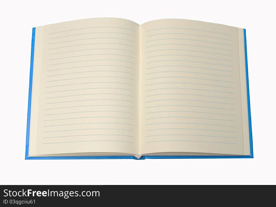 Blue Notebook , blank for your text