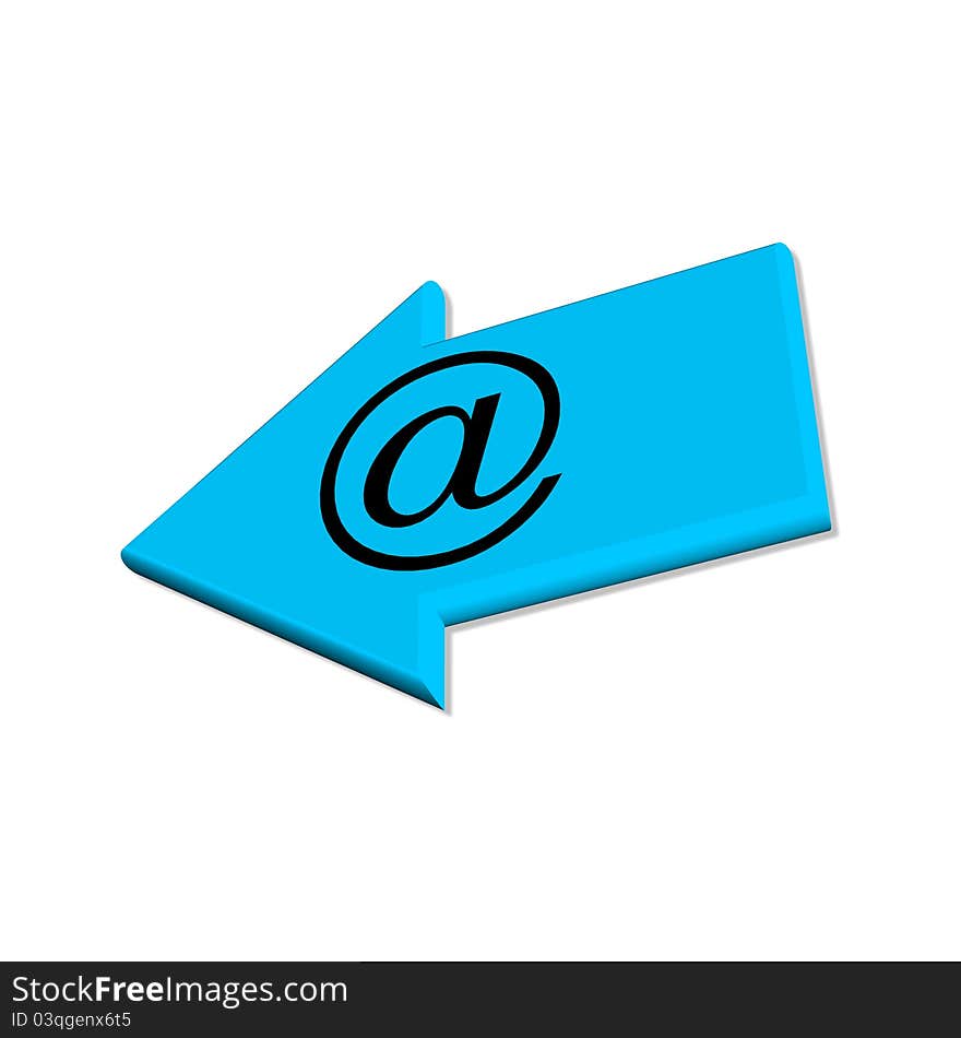 3d internet icon of email, very good to use on website. 3d internet icon of email, very good to use on website.