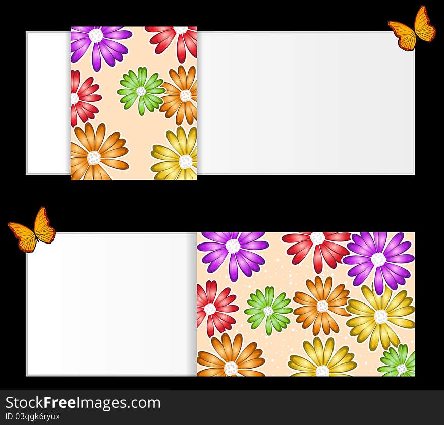 Flower background illustration