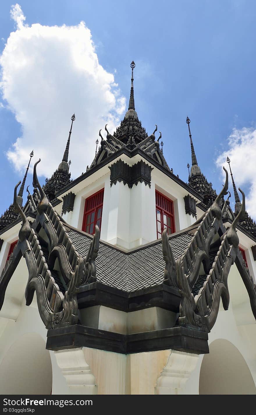 Spires of the Loha Prasat, Wat Rachanutda, Bangkok