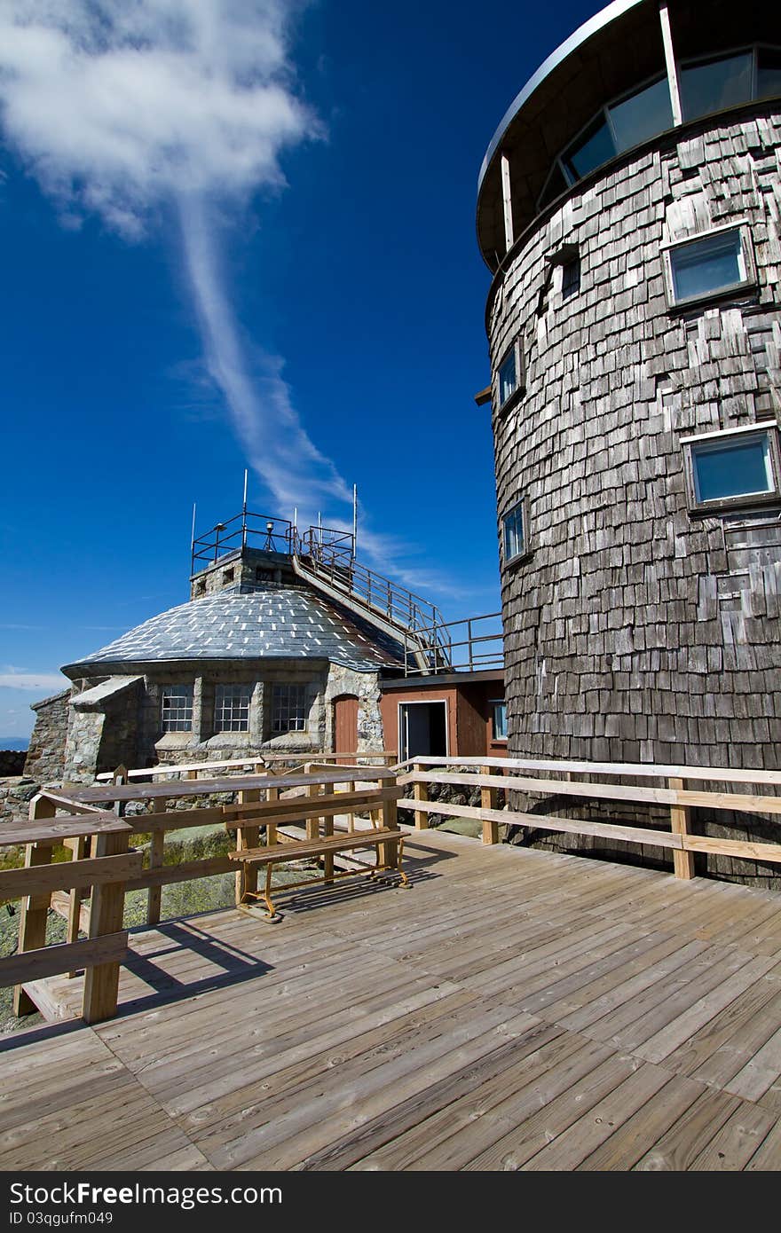 Observatory at the top of Whiteface Mountain. Observatory at the top of Whiteface Mountain