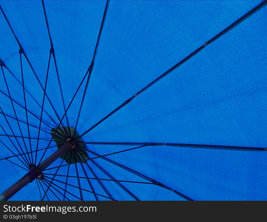 Blue umbrella