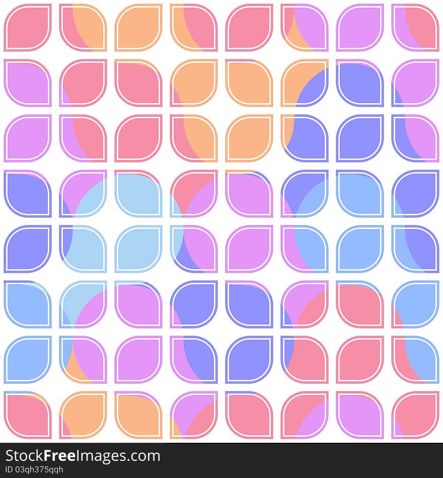 Vector colorful seamless lattice pattern