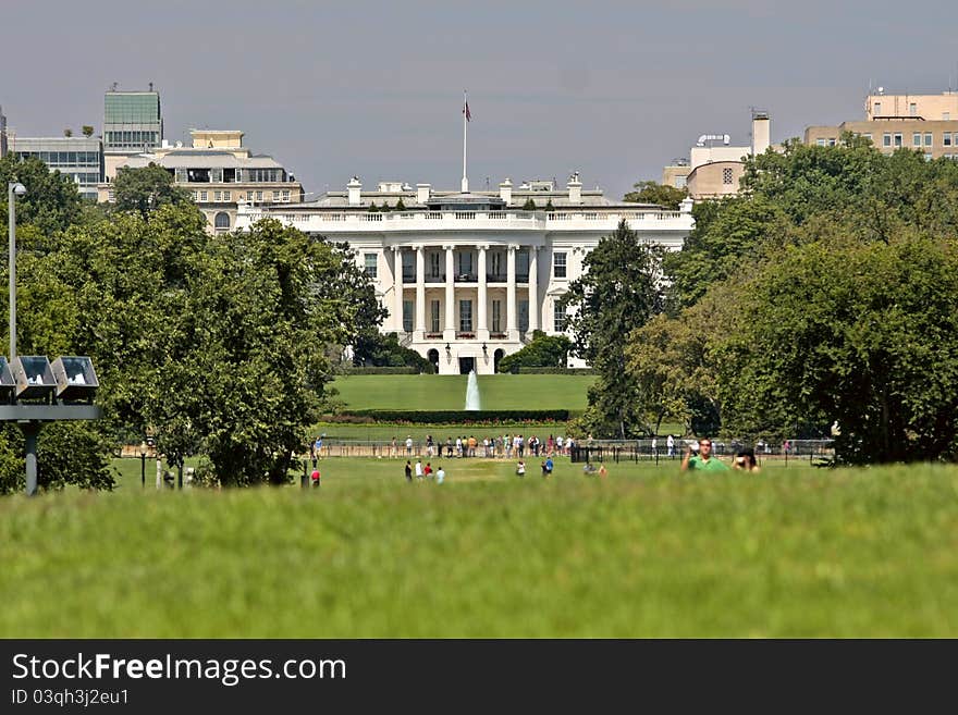 Photo of the home of american president in Washington DC, the white house