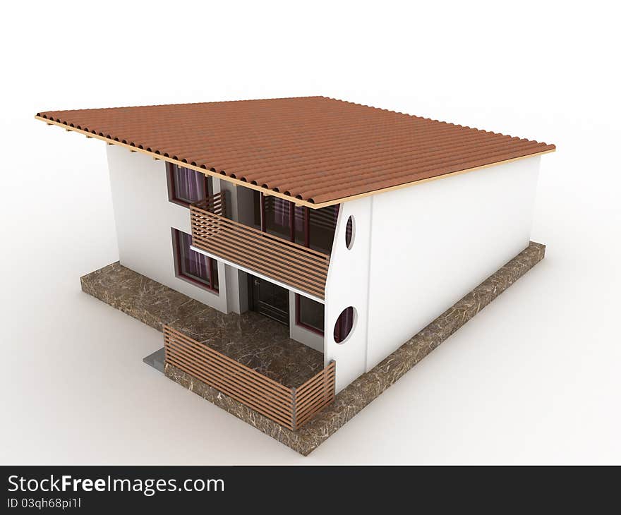 The House With Sloping Roof â„–1