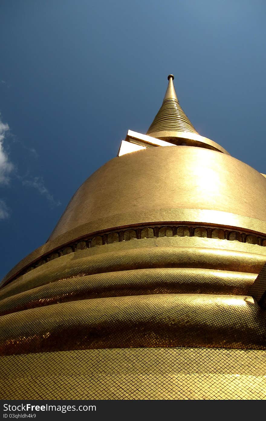 Golden pagoda at Thai temple,grand palace Bangkok , thailand. Golden pagoda at Thai temple,grand palace Bangkok , thailand