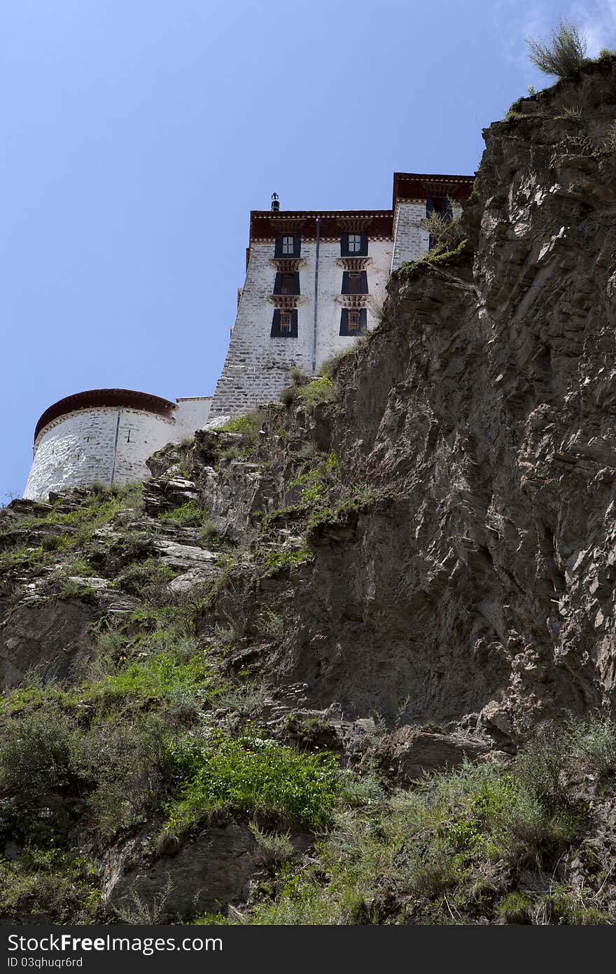 Part of Potala, magnificent and grandness