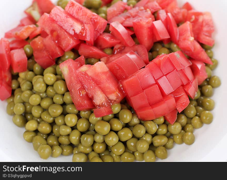 Tomato And Green Peas