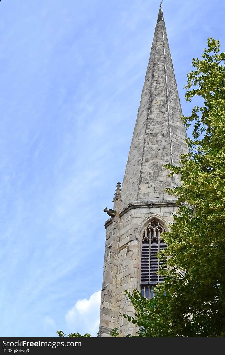 Top of Church Steeple in York, England