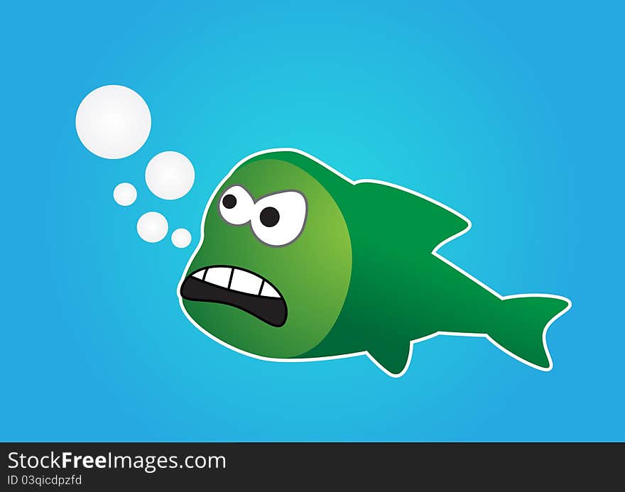 Angry fish