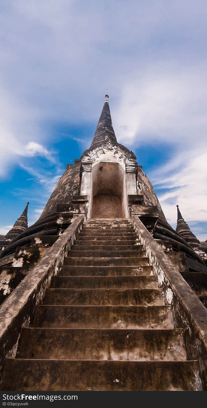 Stairway to top of pagoda