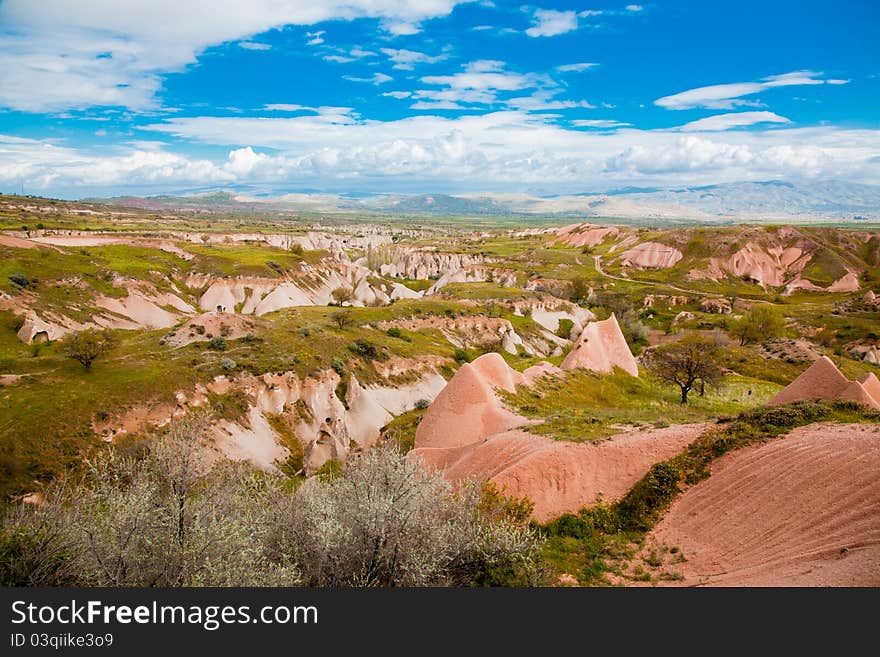 Landscape in Cappadochia