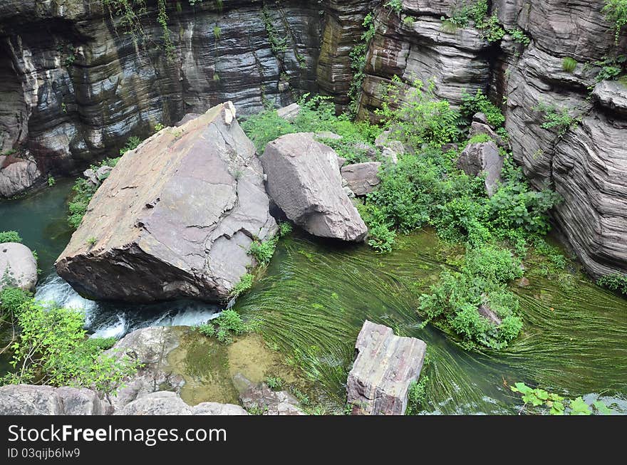 Stone On River