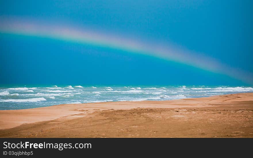 Rainbow On Karatas Beach