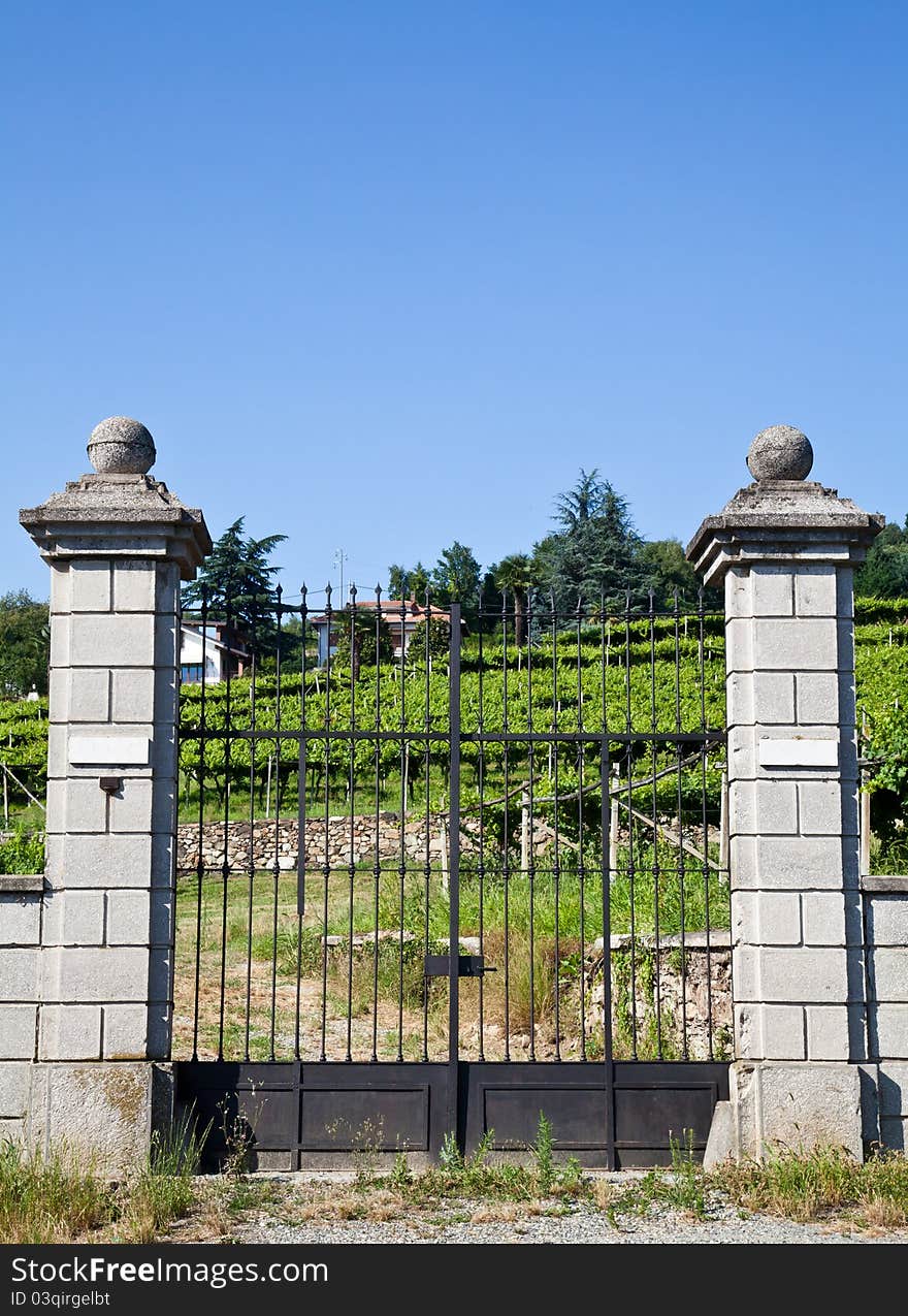 Tuscany, Italy. Italian luxury villa in the country, close to a Lambrusco vineyard. Tuscany, Italy. Italian luxury villa in the country, close to a Lambrusco vineyard