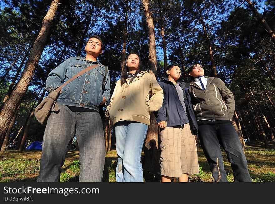 Wide angle view of FRIENDS Looking forward image.