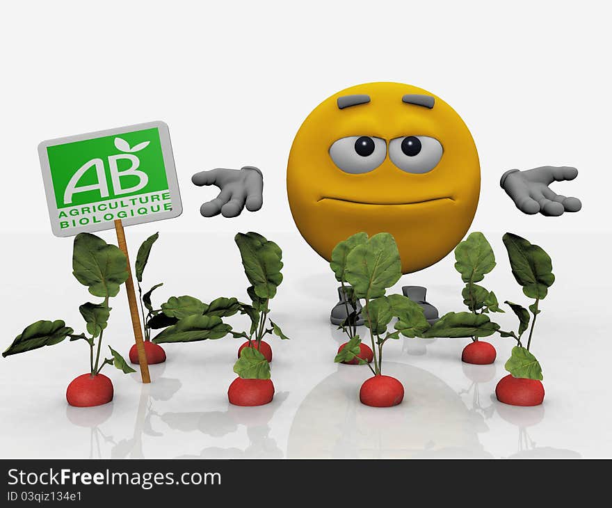 The smiley and biological agriculture. The smiley and biological agriculture