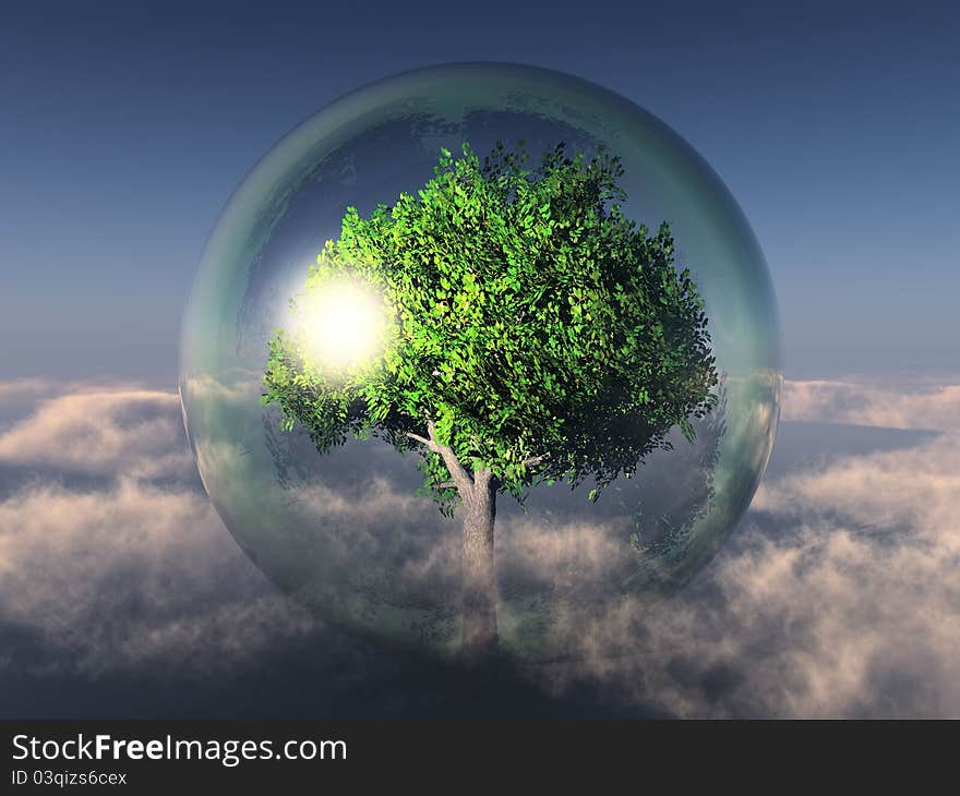 Tree In A Bubble