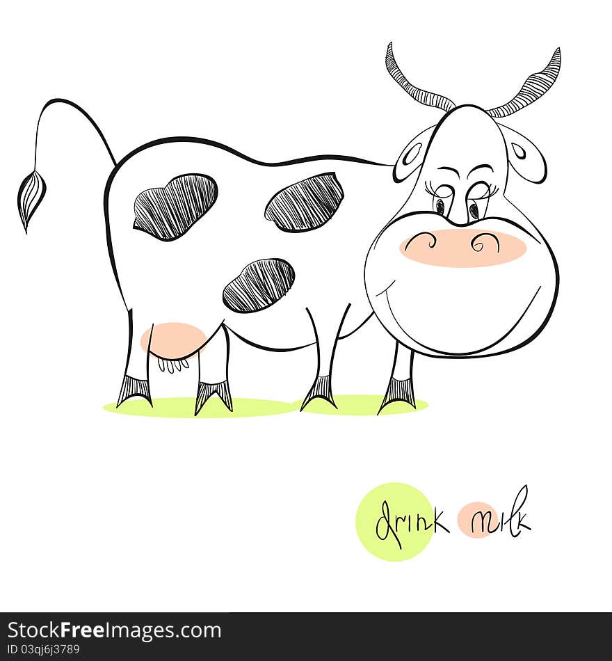 Illustration of cow