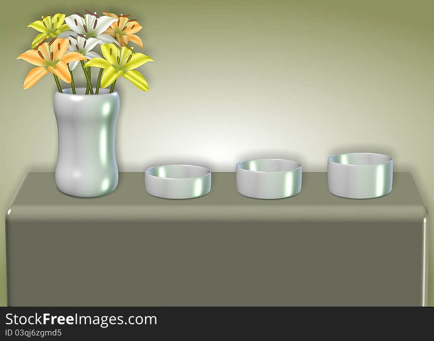 Flowers in a vase