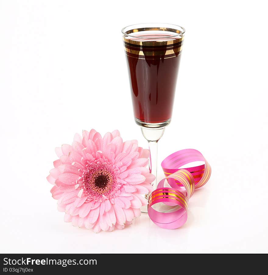 Wine And Flower