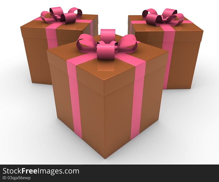 3d Gift Box Celebration