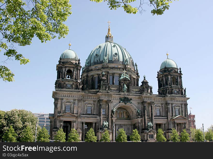 Ancient church cathedral in Berlin in Germany. Ancient church cathedral in Berlin in Germany