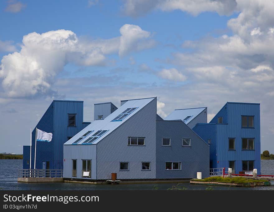 New dutch houses on the water