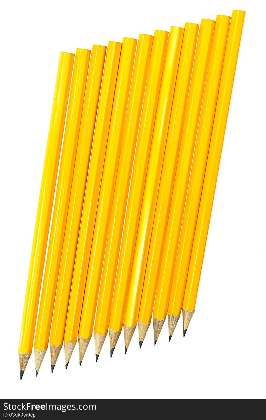 Pencils isolated on white background. Pencils isolated on white background