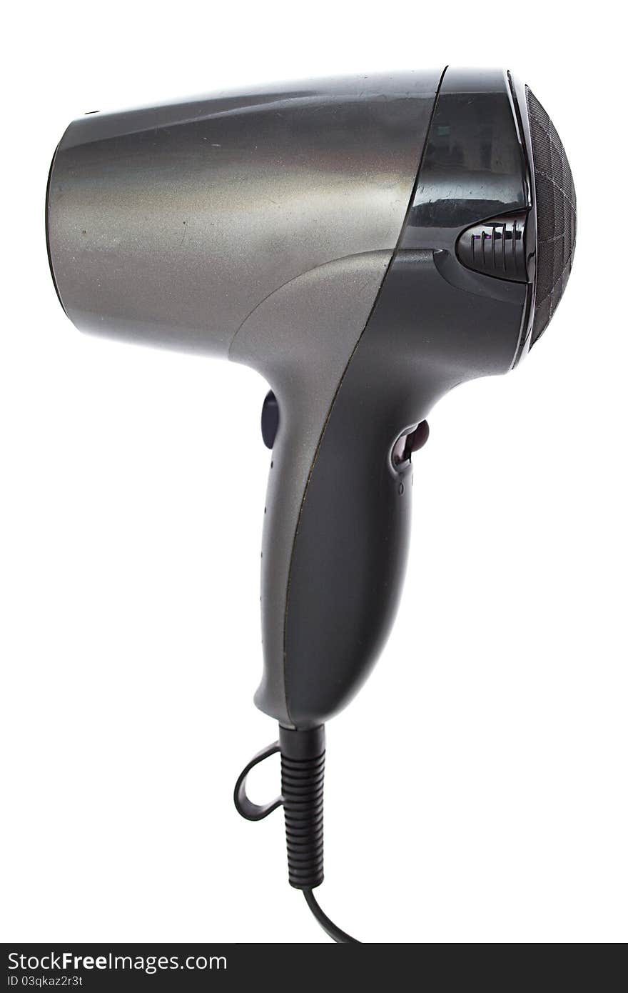 Hair dryer isolated on white