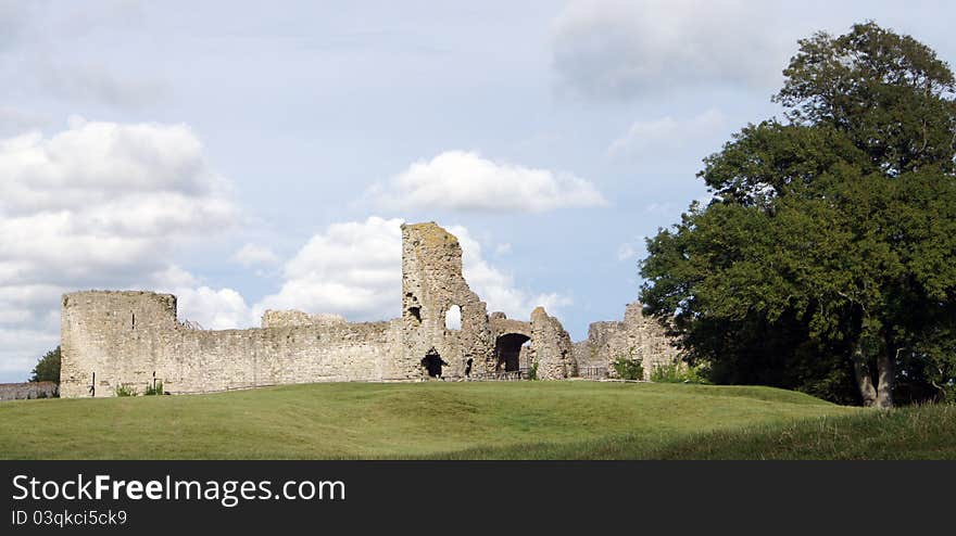 Pevensey Castle ruins east sussex