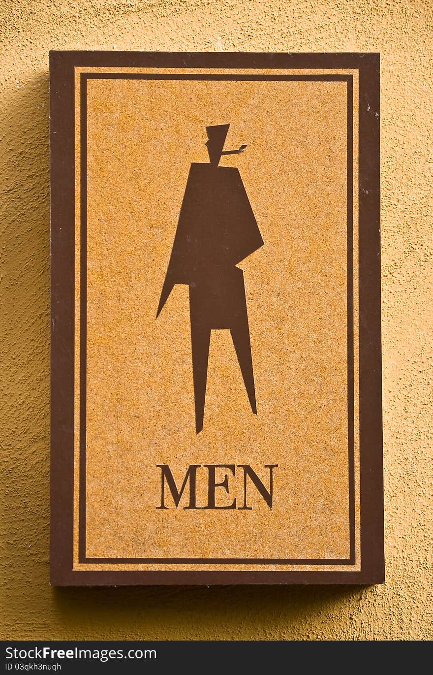 Toilet sign