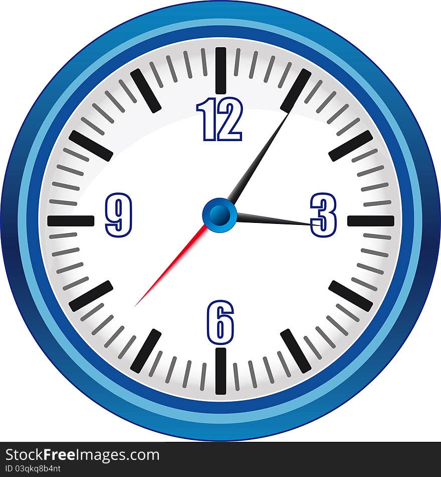 Analog clock Illustration