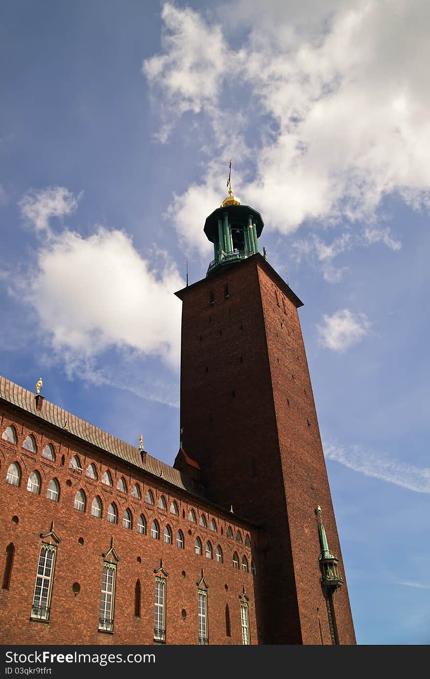 The city hall tower, Stockholm, Sweden