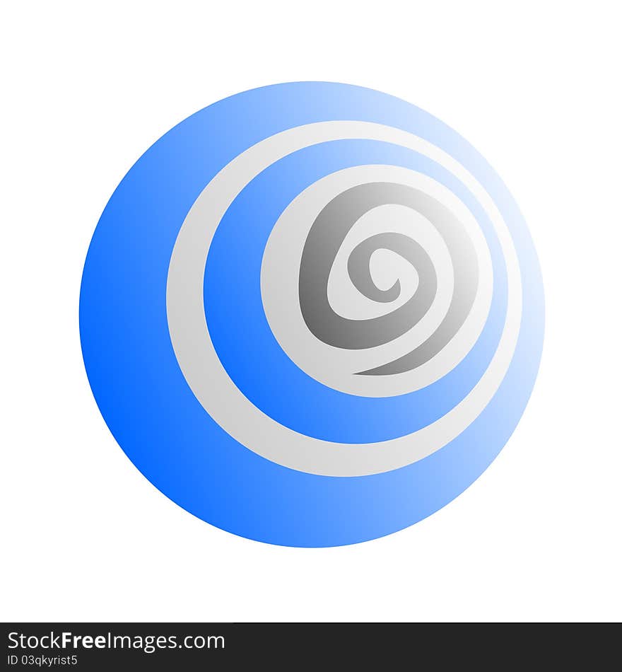 Creative blue icon