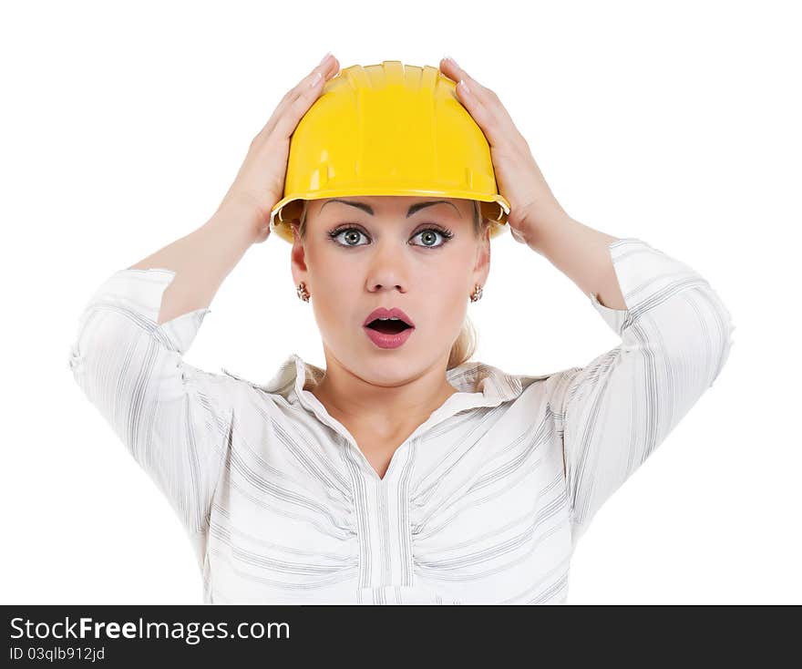 Girl with hard hat