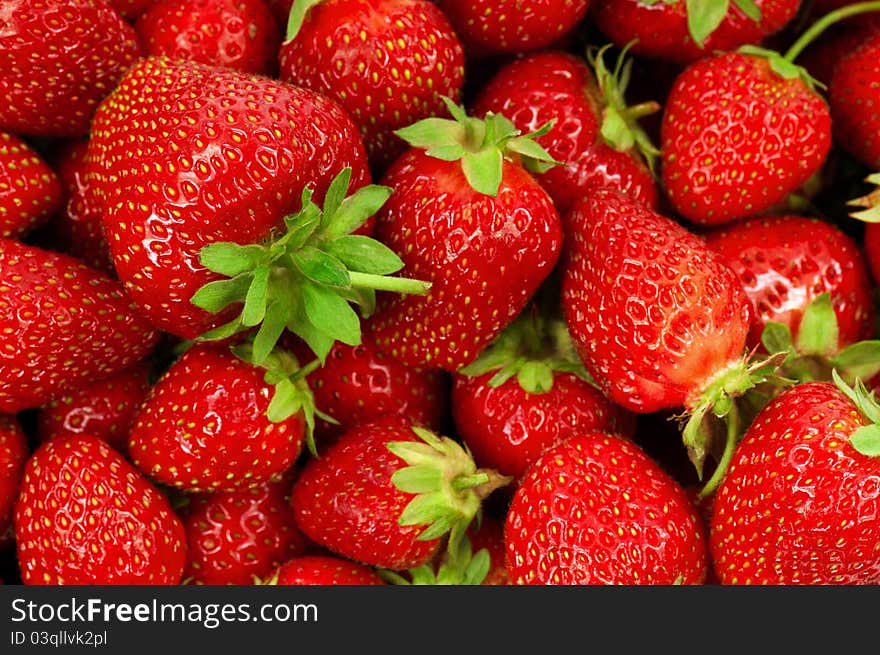 Food Frame Background - Fresh ripe perfect strawberries. Food Frame Background - Fresh ripe perfect strawberries