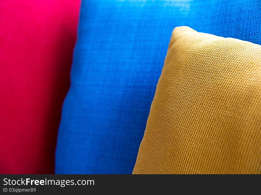 Close up of Decorative pillow natural Fabric