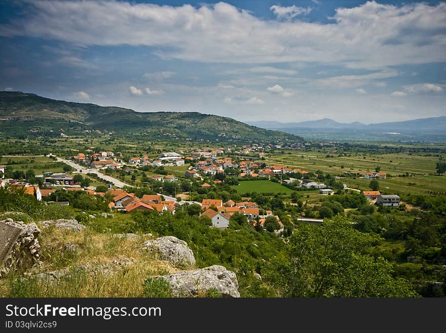 View On Drnis Landscape