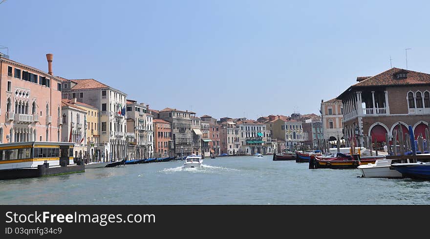 Facades of residential homes in Italy