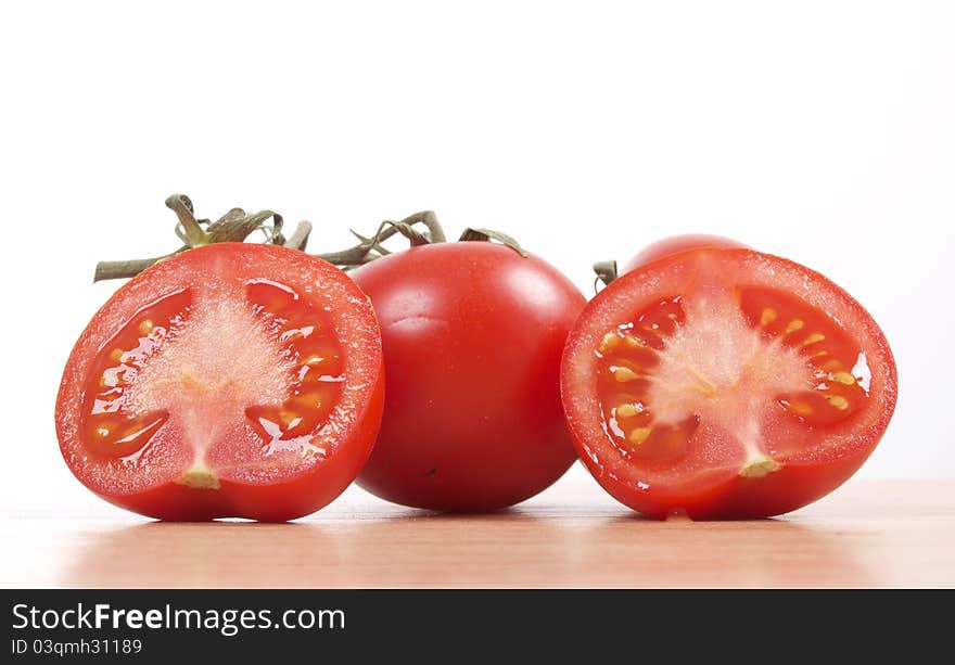 Tomato On Wood