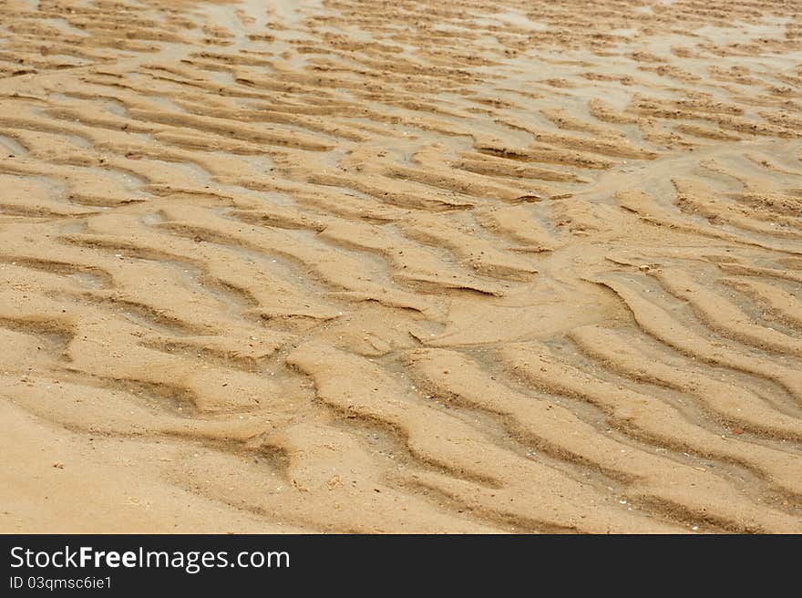 Sand texture on the beach. Sand texture on the beach.