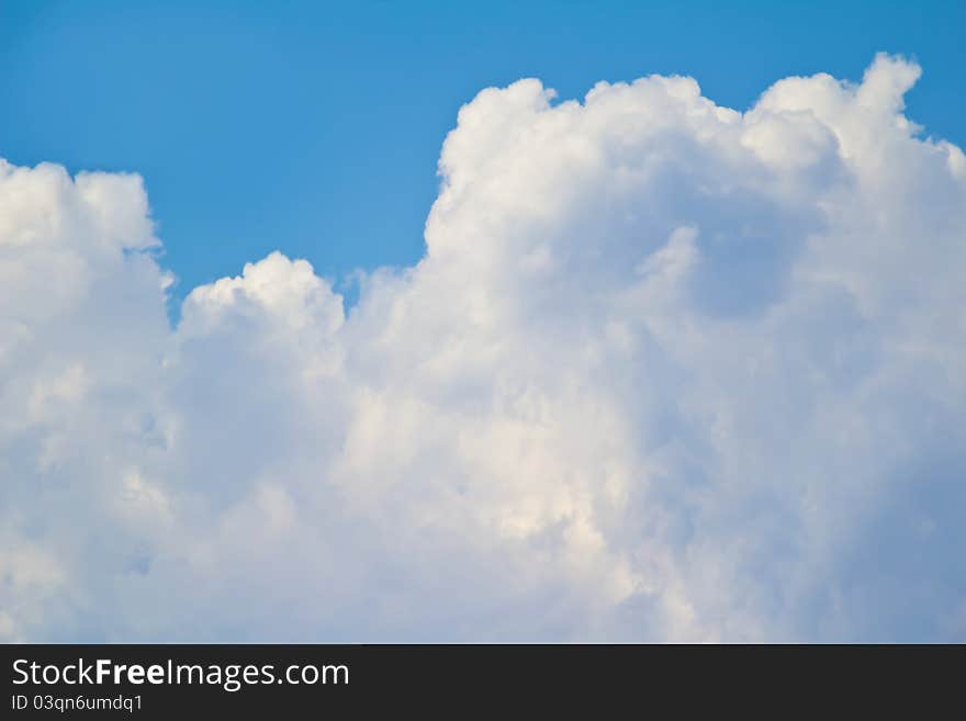 Sunny with beautiful blue sky white clouds. Sunny with beautiful blue sky white clouds