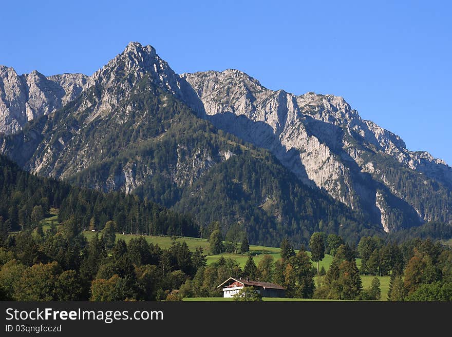 Mountains near to the walchsee in Austria